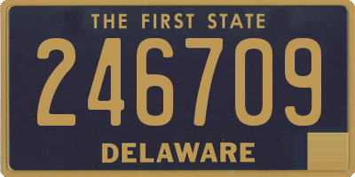 DE license plate 246709