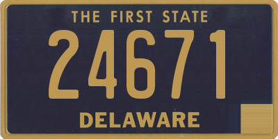 DE license plate 24671