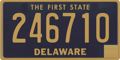 DE license plate 246710