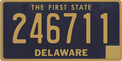DE license plate 246711