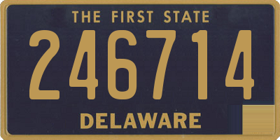 DE license plate 246714