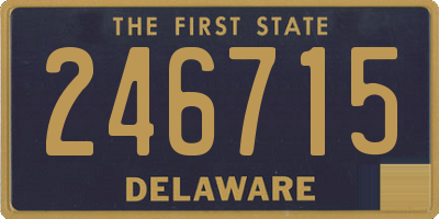 DE license plate 246715