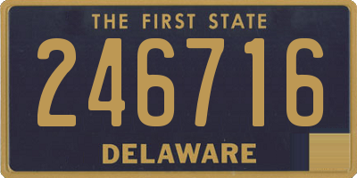 DE license plate 246716