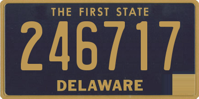 DE license plate 246717