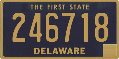 DE license plate 246718