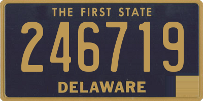 DE license plate 246719