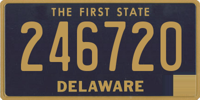 DE license plate 246720