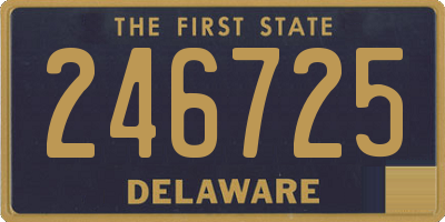 DE license plate 246725
