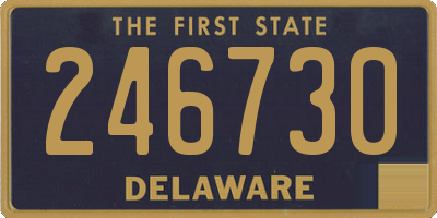 DE license plate 246730