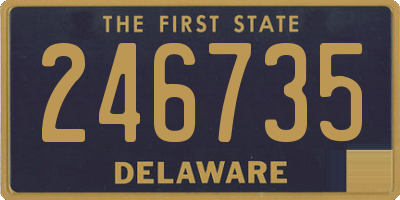 DE license plate 246735