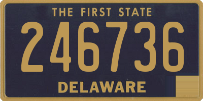 DE license plate 246736