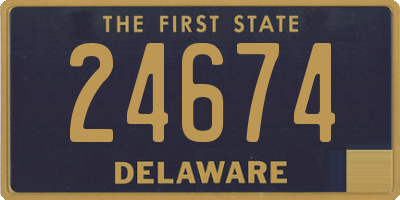 DE license plate 24674