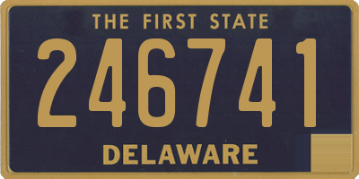 DE license plate 246741