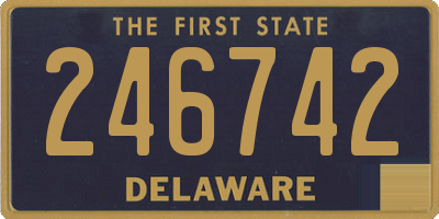 DE license plate 246742