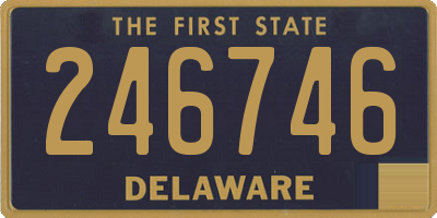DE license plate 246746