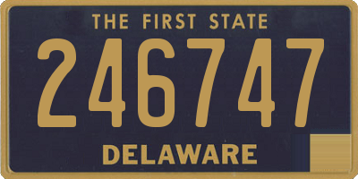 DE license plate 246747