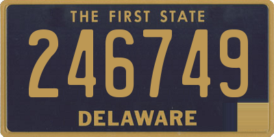 DE license plate 246749