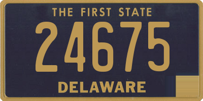 DE license plate 24675