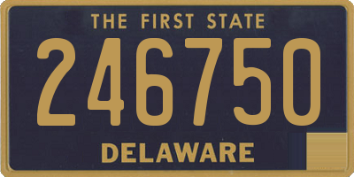 DE license plate 246750