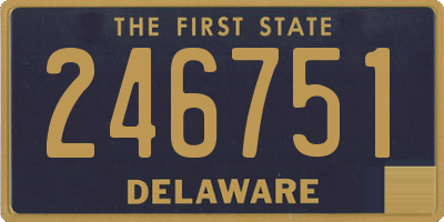 DE license plate 246751