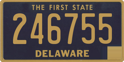 DE license plate 246755