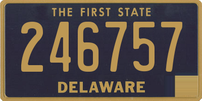 DE license plate 246757
