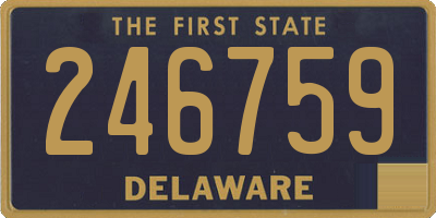 DE license plate 246759