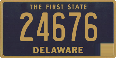 DE license plate 24676