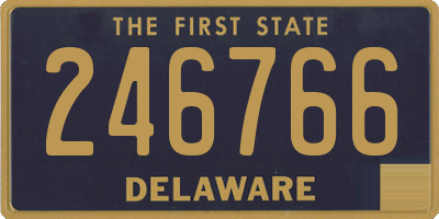 DE license plate 246766