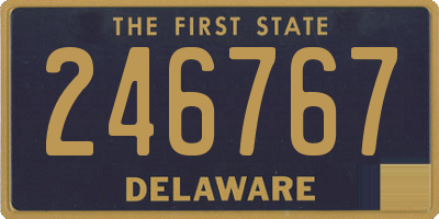 DE license plate 246767
