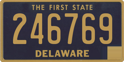 DE license plate 246769