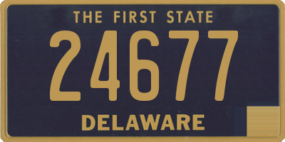 DE license plate 24677