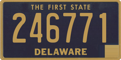DE license plate 246771