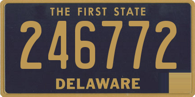 DE license plate 246772