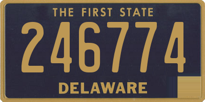 DE license plate 246774