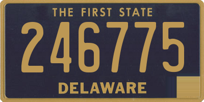 DE license plate 246775