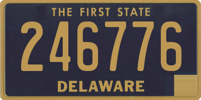 DE license plate 246776