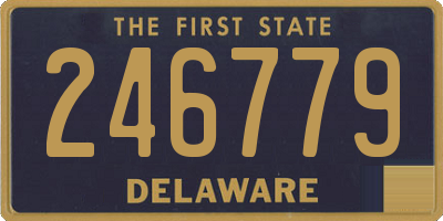 DE license plate 246779