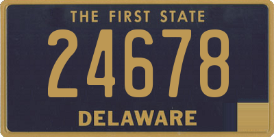 DE license plate 24678