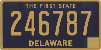 DE license plate 246787