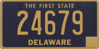 DE license plate 24679