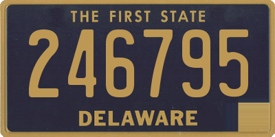 DE license plate 246795