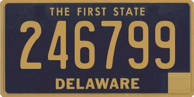 DE license plate 246799