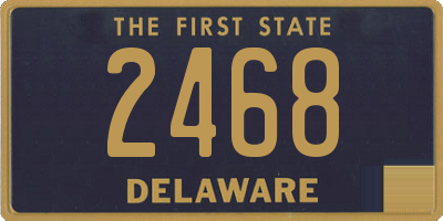 DE license plate 2468