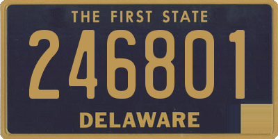 DE license plate 246801