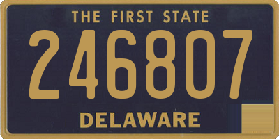 DE license plate 246807