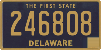 DE license plate 246808