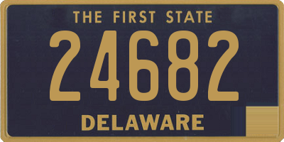 DE license plate 24682