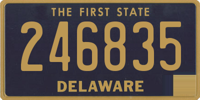 DE license plate 246835