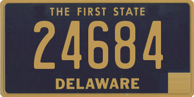 DE license plate 24684